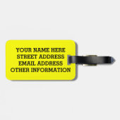 エレメントで構成されたランナー ラゲッジタグ (裏面横)