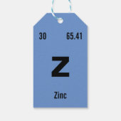 エレメントの独自の周期表を作成する ギフトタグ (裏面)