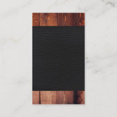 エレメント華美木目レザー 名刺 (裏面)