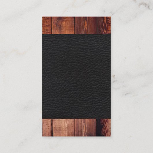 エレメント華美木目レザー 名刺 (裏面)