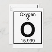 エレメント008 - O – 酸素（フル） ポストカード (正面/裏面)