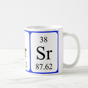 エレメント38ホワイトマグ-ストロンチウム コーヒーマグカップ