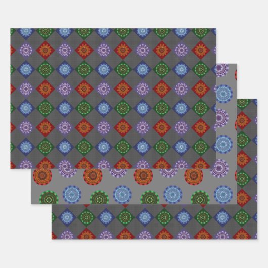 エレメントMandalasラッピング紙セット ラッピングペーパーシート (セット)