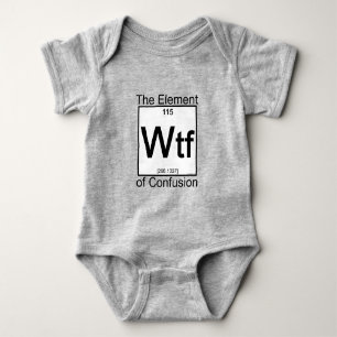 エレメントWTF乳児シャツ ベビーボディスーツ