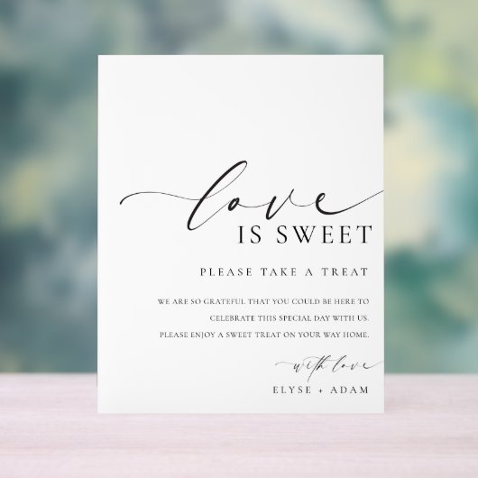 エレモダンスメミニマルアの愛は甘い好意のサイン アクリルサイン (ニュートラル)