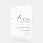 エレモダンスメミニマルアの愛は甘い好意のサイン アクリルサイン (傾斜)