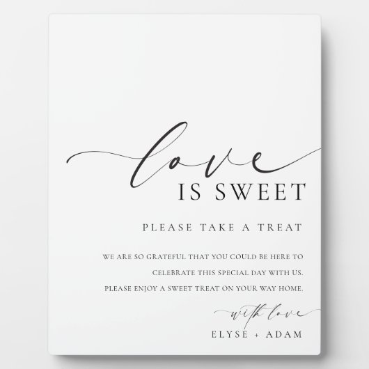 エレモダンスメミニマルアの愛は甘い好意のサイン フォトプラーク (正面)