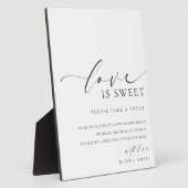 エレモダンスメミニマルアの愛は甘い好意のサイン フォトプラーク (側面)