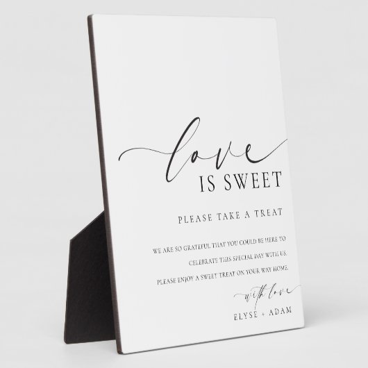 エレモダンスメミニマルアの愛は甘い好意のサイン フォトプラーク (側面)