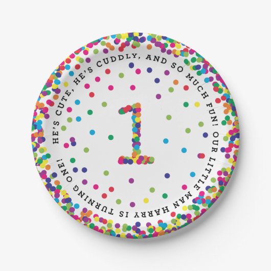 エレンのカスタム7"プレート ペーパープレート (正面)