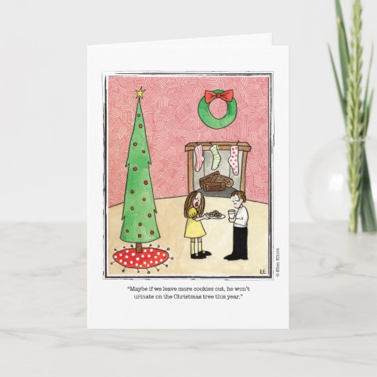 エレンエリオット著クリスマスの漫画 シーズンカード (正面)