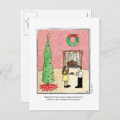 エレンエリオット著クリスマスの漫画 シーズンポストカード (正面/裏面)