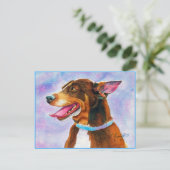 エレンズブルーラットテリア ポストカード (スタンド正面)