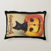 エレンメリークラッサドルのハロウィーン、ヴィンテージ猫 アクセントクッション (裏面)