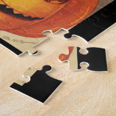 エレンメリークラッサドルのハロウィーン、ヴィンテージ猫 ジグソーパズル (側面)