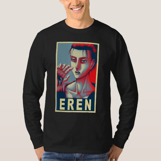 エレン・イェーガーのポスター Tシャツ (正面)