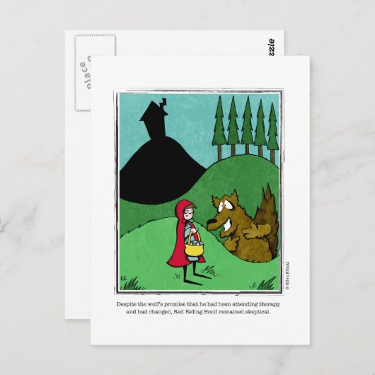 エレン・エリオットの懐疑的な漫画 ポストカード (正面/裏面)