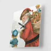 エレン・クラップスダルによるクリスマスの喜びをあなたに スクエア壁時計 (傾斜)