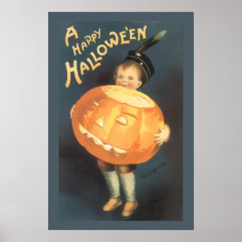 エレン・クラップスダルによるヴィンテージ ハッピー ハロウィン ポスター