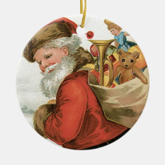 エレン・クラプスダルによるクリスマスのご挨拶 セラミックオーナメント (正面)