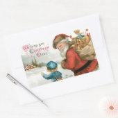 エレン・クラプスダルによるクリスマスのご挨拶 長方形シール (封筒)