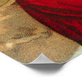 エレン・クラプスダルによる『クリスマスおめでとう サンタクロース』 ポスター (角)