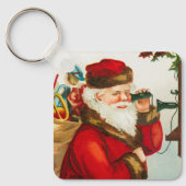 エレン・クラプスダルによる『楽しいクリスマス サンタクロース』 キーホルダー (正面)