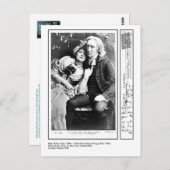 エレン・テリーとヘンリー・アーヴィングのヴィカール・オブ・ウェイクフィー ポストカード (正面/裏面)