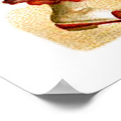 エレン・H・クラップサドル:ハート付きハーレクイン ポスター (角)