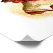 エレン・H・クラップサドル:ハート付きハーレクイン ポスター (角)