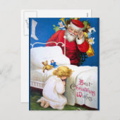 エレン・H・クラプサドル：聞のサンタ シーズンポストカード (正面/裏面)