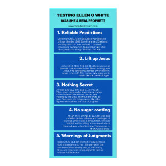 エレンG.ホワイトのテスト ラックカード