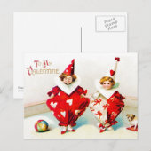 エレンH.クラッサドルピエロチルドレンValentine シーズンポストカード (正面/裏面)