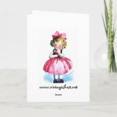 エレンH. Clapsaddle: ハートの女の子 カード (裏面)