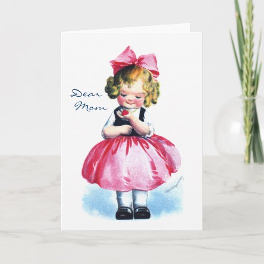 エレンH. Clapsaddle: ハートの女の子 カード (正面)