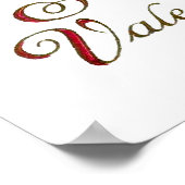 エレンH. Clapsaddle:パロット付きバレンタインデール ポスター (角)