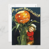 エレンH. Clapsaddle: メリーなハロウィン シーズンポストカード (正面/裏面)