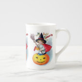 エレンH. Clapsaddle: 少しカボチャ魔法使い ボーンチャイナマグカップ (右)