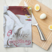 エレンH. Clapsaddle: 監視サンタ キッチンタオル (四つ折り)