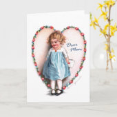 エレンH. Clapsaddle: 親愛なるお母さん カード (黄色い花)