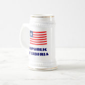 エレンSirleafの22のozのマグ ビールジョッキ (正面左)