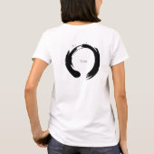 エレヴェ バレリーナ 円相 ミニマリストTシャツ Tシャツ (裏面)