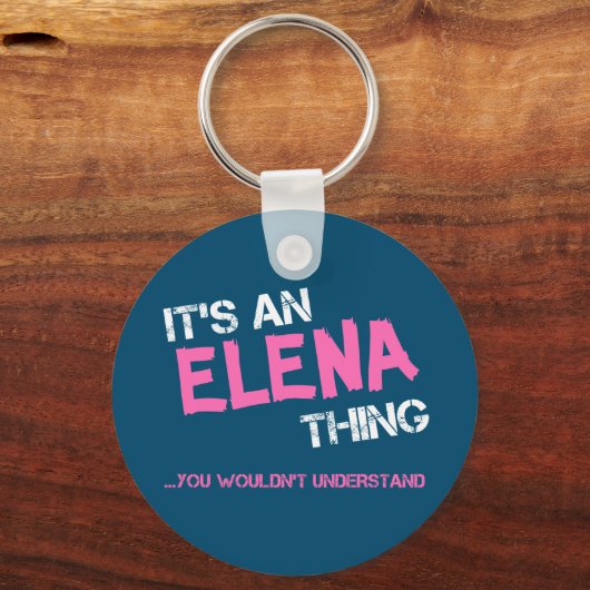 エレーナお前が名前を理解できないこと キーホルダー (正面)