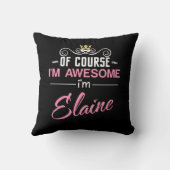 エレーンもちろん私の名素晴らし前だ クッション (裏面)