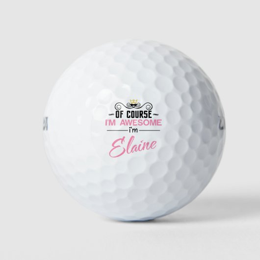 エレーンもちろん私の名素晴らし前だ ゴルフボール (正面)