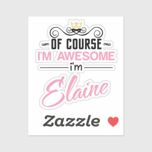 エレーンもちろん私の名素晴らし前だ シール (シート)