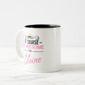 エレーンもちろん私の名素晴らし前だ ツートーンマグカップ (正面左)