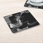 エレ結婚スミアの写真 スクエアペーパーコースター (アングル)