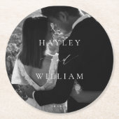 エレ結婚スミアの写真 ラウンドペーパーコースター (正面)