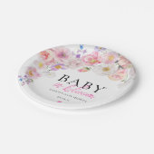 エロイズピンクフローラベビーイン開花 ペーパープレート (アングル)